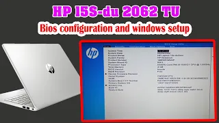 HP 15S-du2062TU Bios configuration । HP BIOS Configuration Utility  । HP Bios windows 10 setup
