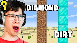 I Fooled my Friend by SWAPPING Diamonds and Dirt in Minecraft…