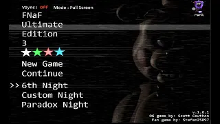 fnaf ultimate edition 3 paradox night complete