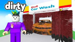 Roblox I Wash Cars For Lots Of MONEY