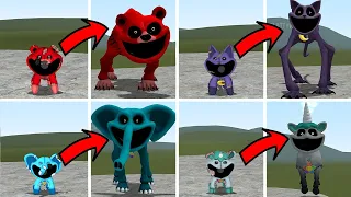 ALL SMILING CRITTERS MONSTER FORMS POPPY PLAYTIME CHAPTER 3 In Garry's Mod!