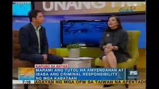 Ivan Mayrina, Atty. Gaby Concepcion discuss increase in child crime rates