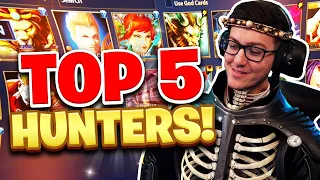 THE ULTIMATE TOP 5 GOD & BUILD GUIDE: HUNTERS