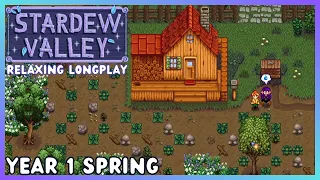 [No Commentary] Stardew Valley Relaxing Longplay - Year 1 Spring