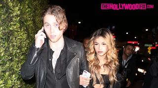 Luke Hemmings & Arzaylea Rodriguez Arrive To The CAA Pre-Grammy Party At Hyde Nightclub 2.11.17
