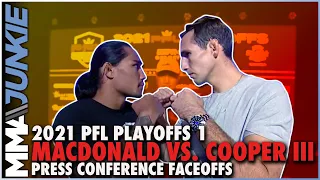 PFL Playoffs 1: Rory MacDonald vs. Ray Cooper III press conference faceoffs