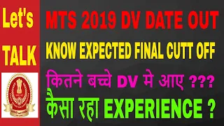 ssc mts 2019 dv date out ! Honest Analysis of Final Cutt Off