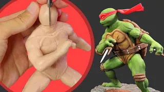 Sculpting Ninja Turtle Raphael With Polymer Clay | Teenage Mutant Ninja Turtles