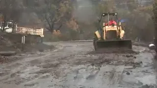 Heavy rain saturates land and triggers mudslides in Southern California