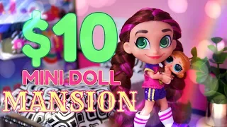 DIY - How to Make: $10 Mini Doll Mansion Dollhouse! | SIX Different Rooms