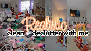 REALISTIC Playroom Declutter | Realistic Cleaning Motivation