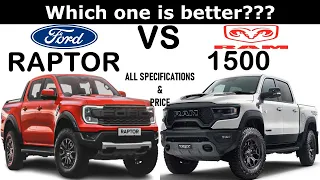 ALL NEW Ford RANGER RAPTOR Vs ALL NEW RAM 1500 | Which one is better ?