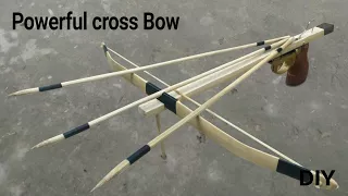 How to make a power full Cross Bow Using Bamboo