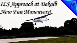 Flight: ILS Approach | Steep Decent | Engine Fire (KDKB)