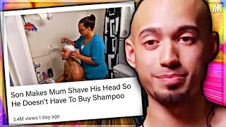 Cheapest Mug On Earth Shaves His Afro To Never Buy Shampoo