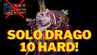 This Are The Stats You Need! Gnishak SOLO STAGE 10 DRAGO HARD MODE! Raid Shadow Legend