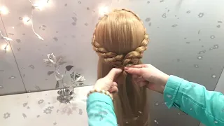 Красивые прически из косичек для девочек  прически на длинные волосы