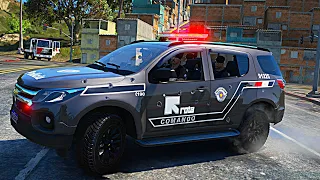 ROTA NÃO DA MOLEZA OCORRÊNCIA COM DISPAROS - PMESP | GTA 5 POLICIAL
