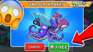 I GOT FREE KRAKEN! FREE GIFT TANK in Hills of Steel