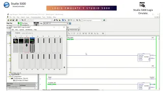 PLC programming in Ladder (Studio 5000) and Digital Twin for a Buffer Station (Factory I/O)