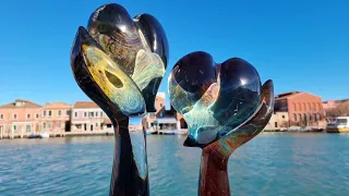 Chalcedony glass sculptures Original Murano Glass handmade in Venice Italy