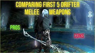 DRIFTER MELEE WEAPONS COMPARED! Quick overview of pros and cons to every one of them