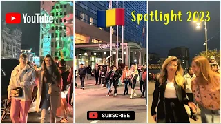 🇹🇩ROMANIA HAS BEAUTIFUL WOMEN💃🏼| CALEA VICTORIEI SPOTLIGHT FESTIVAL WALKING TOUR|APRIL 2023🔥❤️