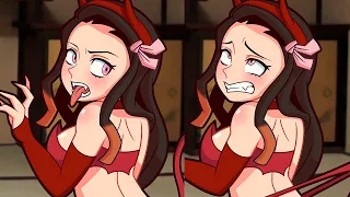 NEZUKO NORMAL vs PSYCHOPATH 😈┃Demon Slayer Comic dub