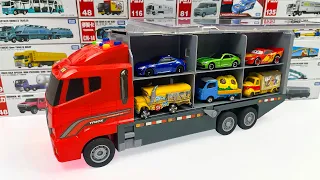12 Type Tomica Cars ☆ Tomica opening and put in big Okatazuke convoy (red color of apple)