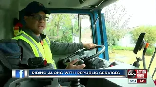 Republic Services drivers say new system is improving garbage pick-up after learning curve