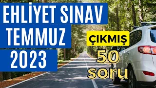 EHLİYET SINAV SORULARI 2023, TEMMUZ AĞUSTOS EHLİYET SINAVI KONU ANLATIMI