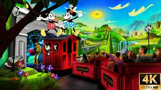 Mickey & Minnie’s Runaway Railway FULL RIDE POV & Queue POV - Disneyland Park [4K UHD]