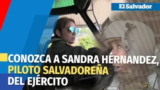 Piloto salvadoreña destaca en profesión militar