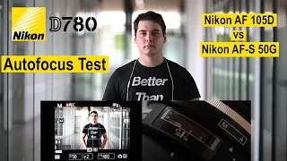 Nikon D780 Тест автофокуса | Сравнение автофокуса D против G объектива | Следящий автофокус по лицам