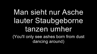 Oomph! - Geboren zu sterben (Lyrics w/ English Translation)