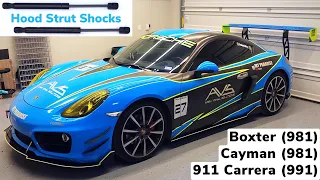 Replacing Porsche Hood Shocks (Carrera, Cayman, Boxter)