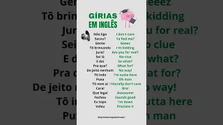 GÍRIAS EM INGLÊS