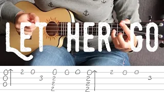 Fingerstyle Ukulele Tutorial - Let her go by Passenger (with tabs)
