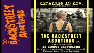 THE BACKSTREET ABORTIONS  Live Paris Le cirque Electrique 10 11 2019 666