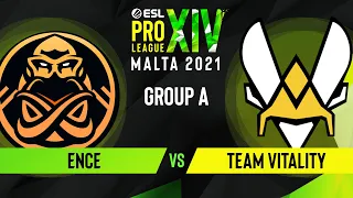 CS:GO - Team Vitality vs. ENCE [Overpass] Map 2 - ESL Pro League Season 14 - Group A