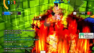 Korean Lost Saga: Level 100 Fire Mage vs Vampire Main