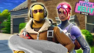 RAPTOR AND LITTLE KELLY ADOPT A NOOB - Fortnite Short Film