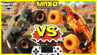 Monster Jam Steel Titans Video Game Freestyle Championship Max D vs Max D