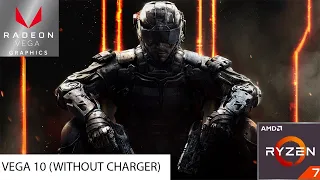Call of Duty Black Ops 3 Test ( Ryzen 7 3750H , Vega 10 and 16 GB RAM )(WITHOUT CHARGER)