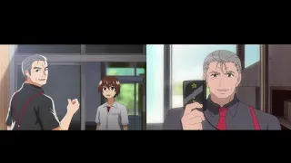 Higurashi no naku koro ni 2020 vs. 2006 anime- Oishi appears scene-comparision animation raw