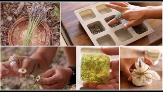 DIY Herbal Soaps (Lavender, Chamomile, Rosemary)