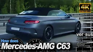 BMW M2 Competition vs Mercedes-AMG C63 Convertible +120-260 Insta360 DriveAnalyser RaceRender [4k]