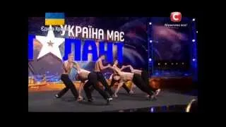 "Україна має талант-6". Коллектив Art of streets -  Workout  [Киев] [05.04.14]