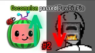 Cocomelon passed PewDiePie + Chat Reaction | Moment [192]