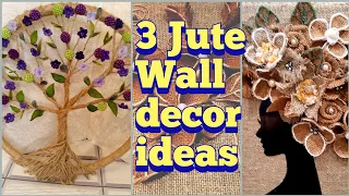 3 Великолепные идеи настенного декора из джута. Панно своими руками.DIY Jute Wall decor ideas.